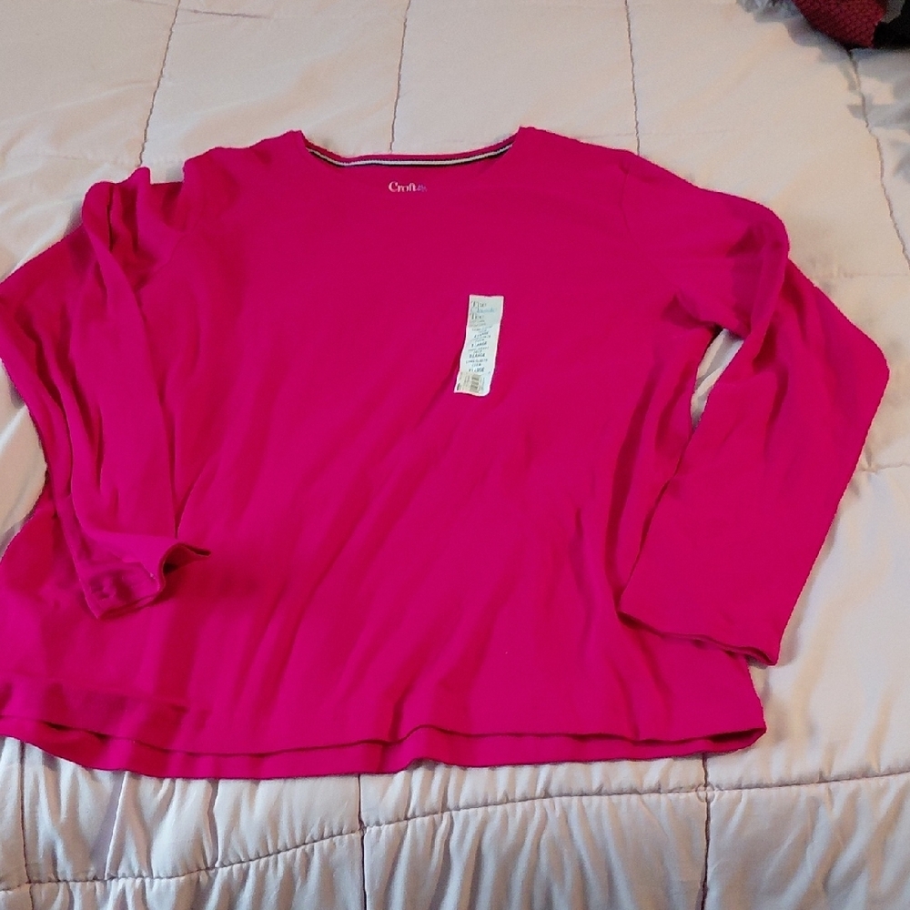 Croft & Barrow Red Tee Shirt